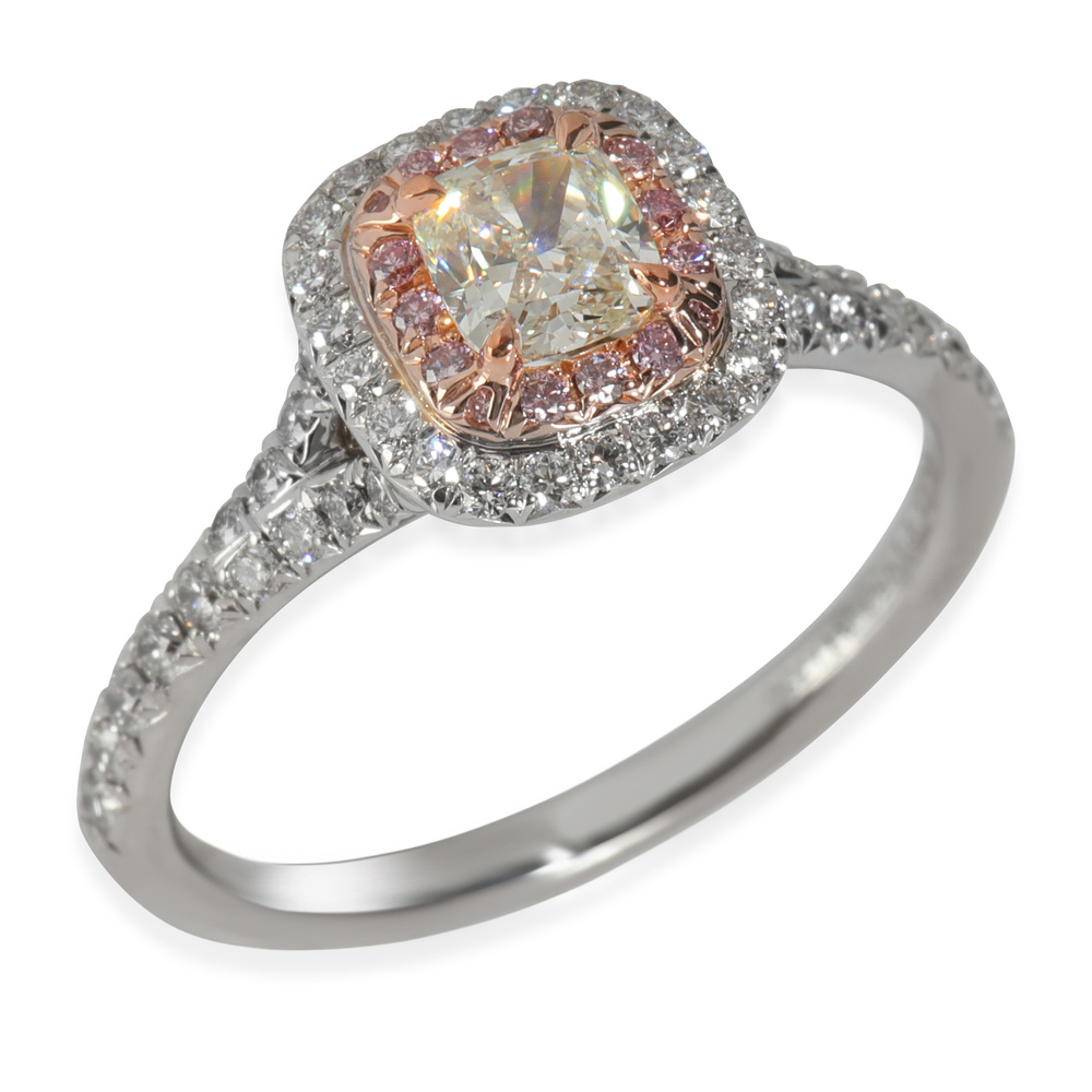 Tiffany & Co. Soleste Diamond Diamond Engagement Ring in 18k Pink Gold/Platinum - Picture 3 of 5